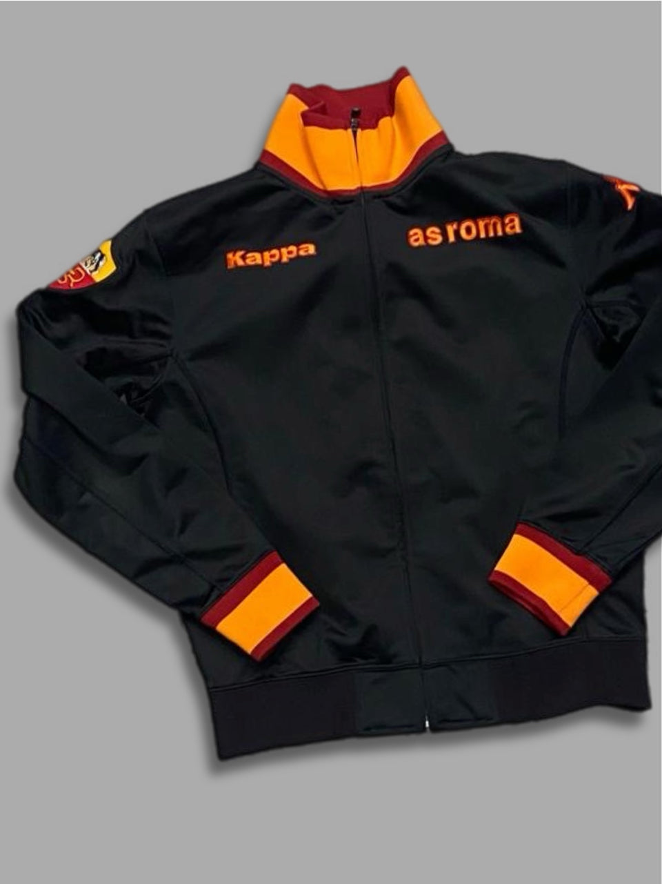 Felpa calcio zip vintage As roma tg 12y