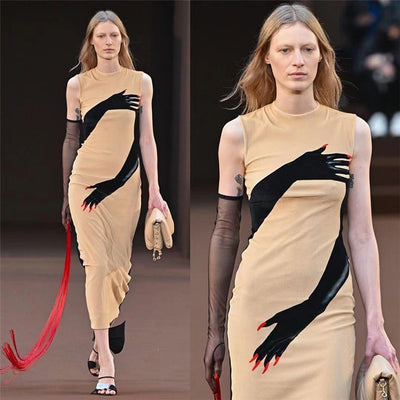 Abito lungo smanicato donna MUST HAVE