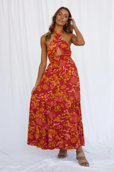 Abito lungo fiorellini donna MUST HAVE