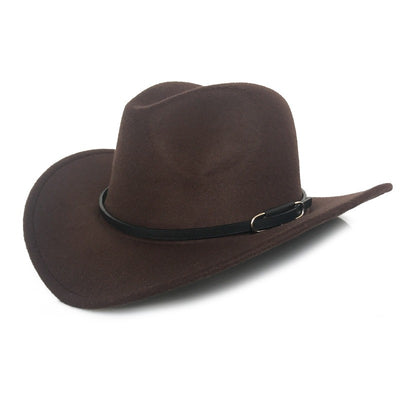 Cappello texano unisex con cinturino Brown M（56-58cm） MUST HAVE