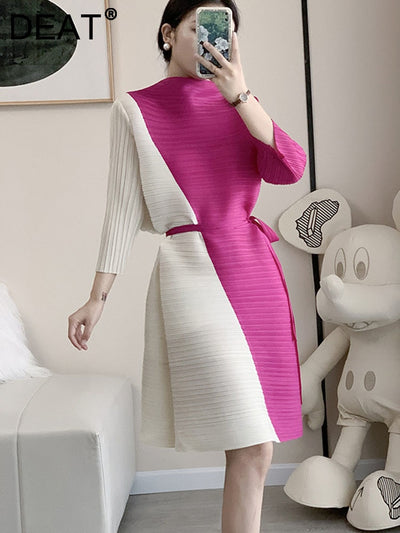 Abito media donna lavorato curvy MUST HAVE