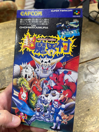Gioco Super Famicom Ghost Goblins Cho Makaimura jap Retrogame