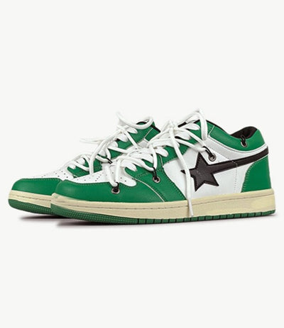 Sneakers unisex stars Green Hype