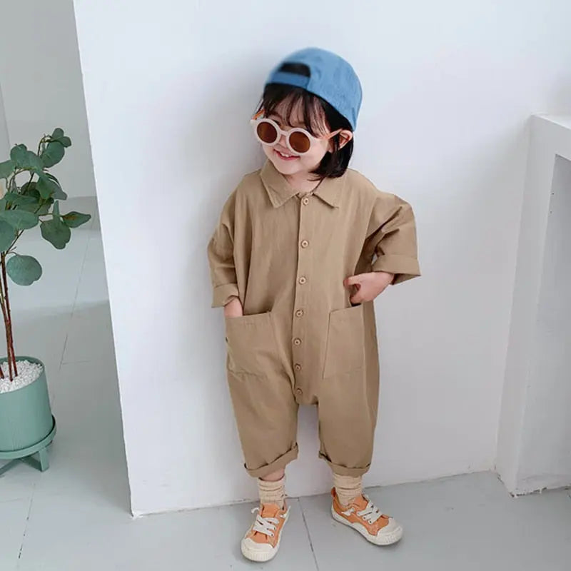 Unisex kids dungarees