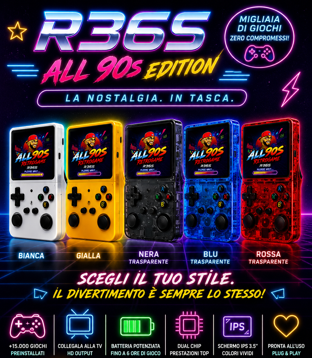 R36S Pro ARKOS CUSTOM  Doppio Chip RAM • Rockchip RK3326