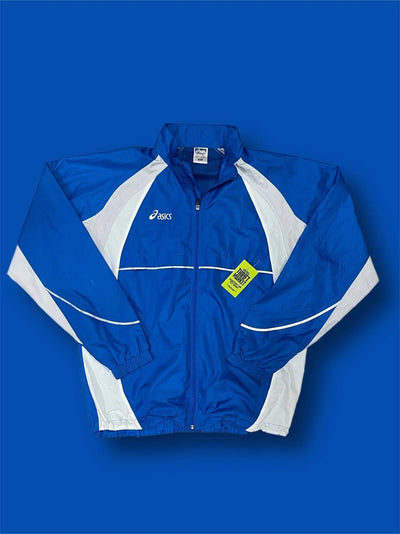 Giacca full zip Asics vintage tg XXL blu Thriftmarket