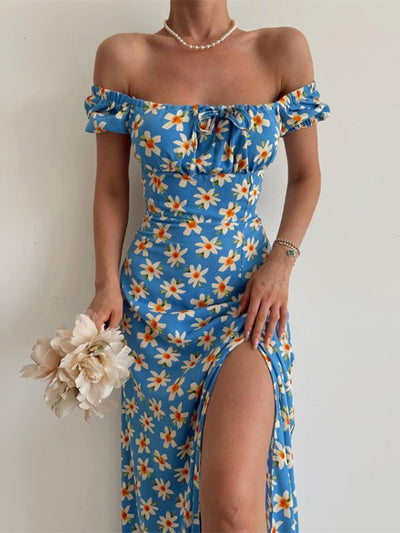 Abito lungo boho donna fiorato MUST HAVE