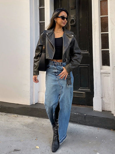 Maxy gonna jeans vintage inspo donna MUST HAVE