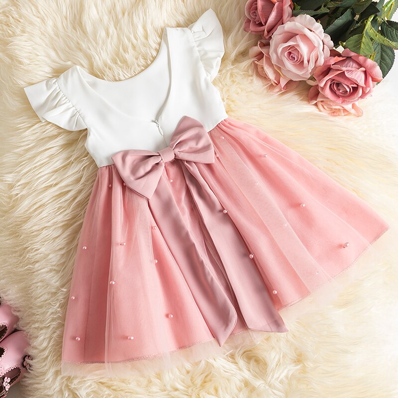 Baby Girl Princess Tutu Fluffy Dress Flower Wedding