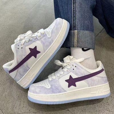 Sneakers cuore suede streetwear unisex Light Purple Hype