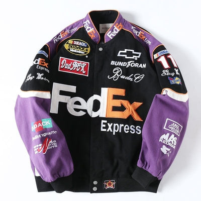 Bombaer racing Nascar Fedex unisex purple Hype