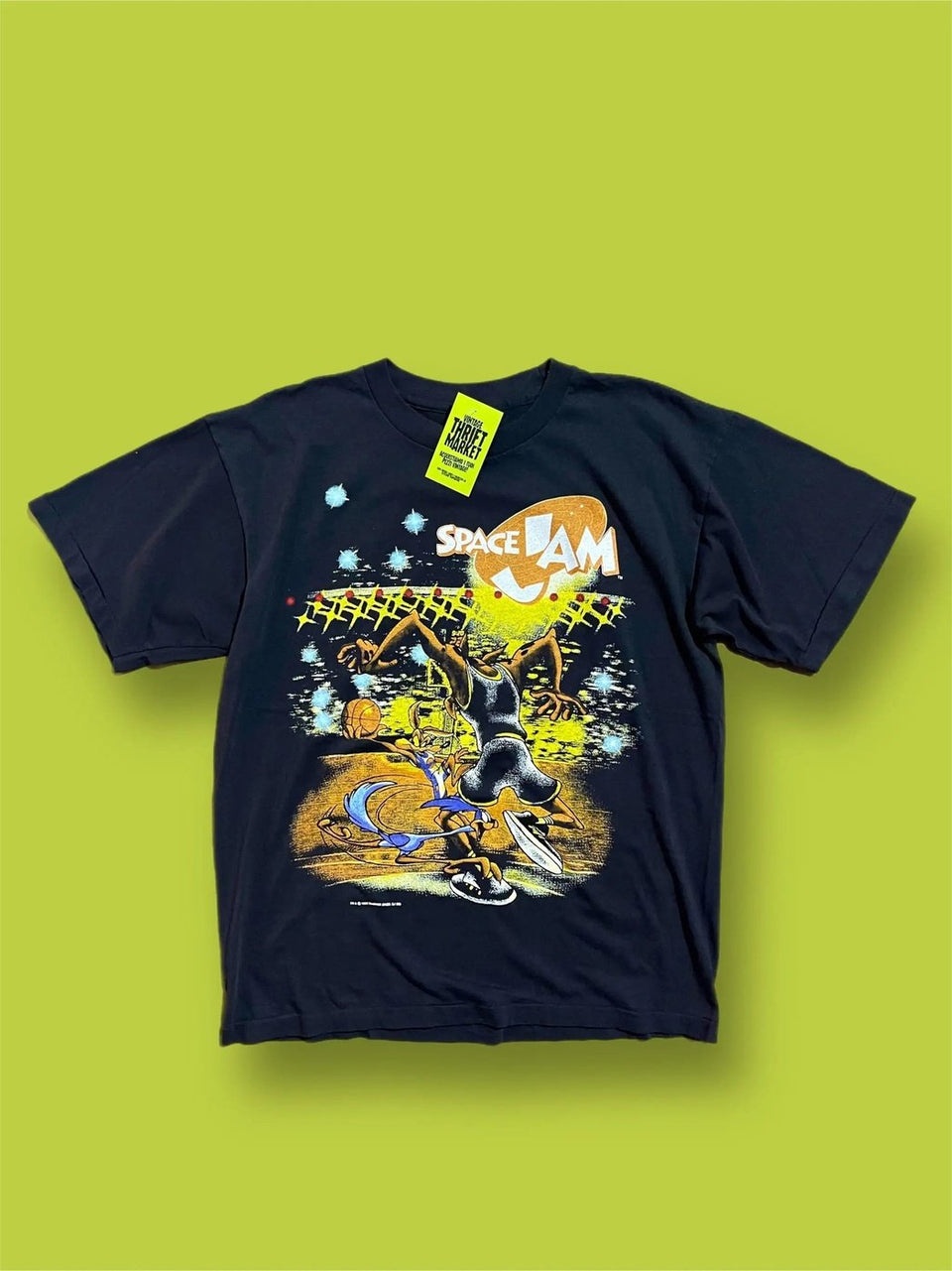 Space Jam t-shirt front and back print size L
