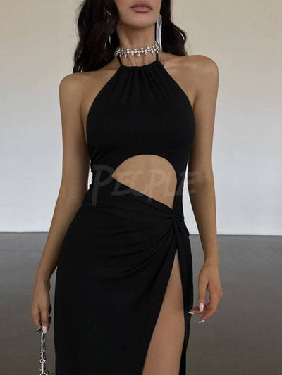 Abito lungo Maxime black MUST HAVE