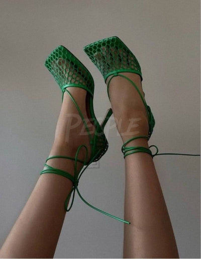 sandalo rete Dione Green MUST HAVE